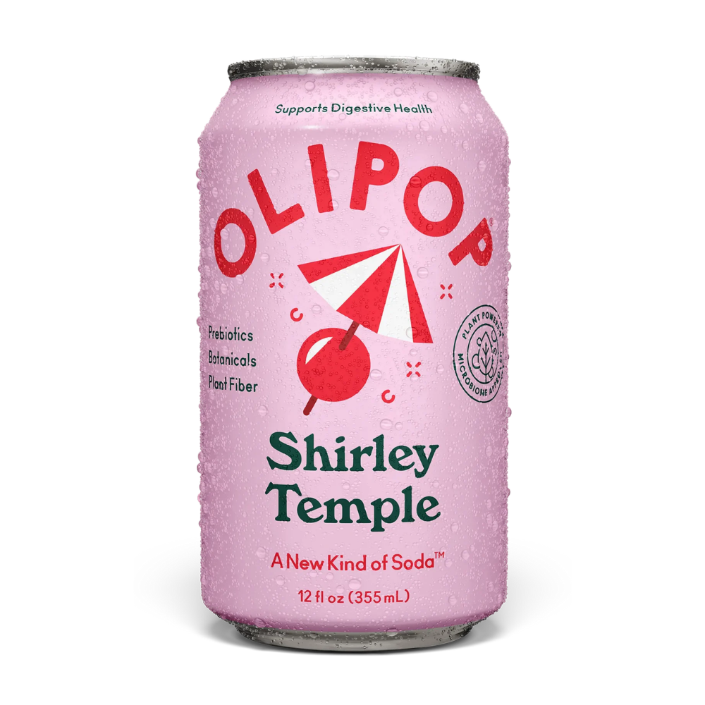 Olipop Shirley Temple Sparkling Prebiotic Soda