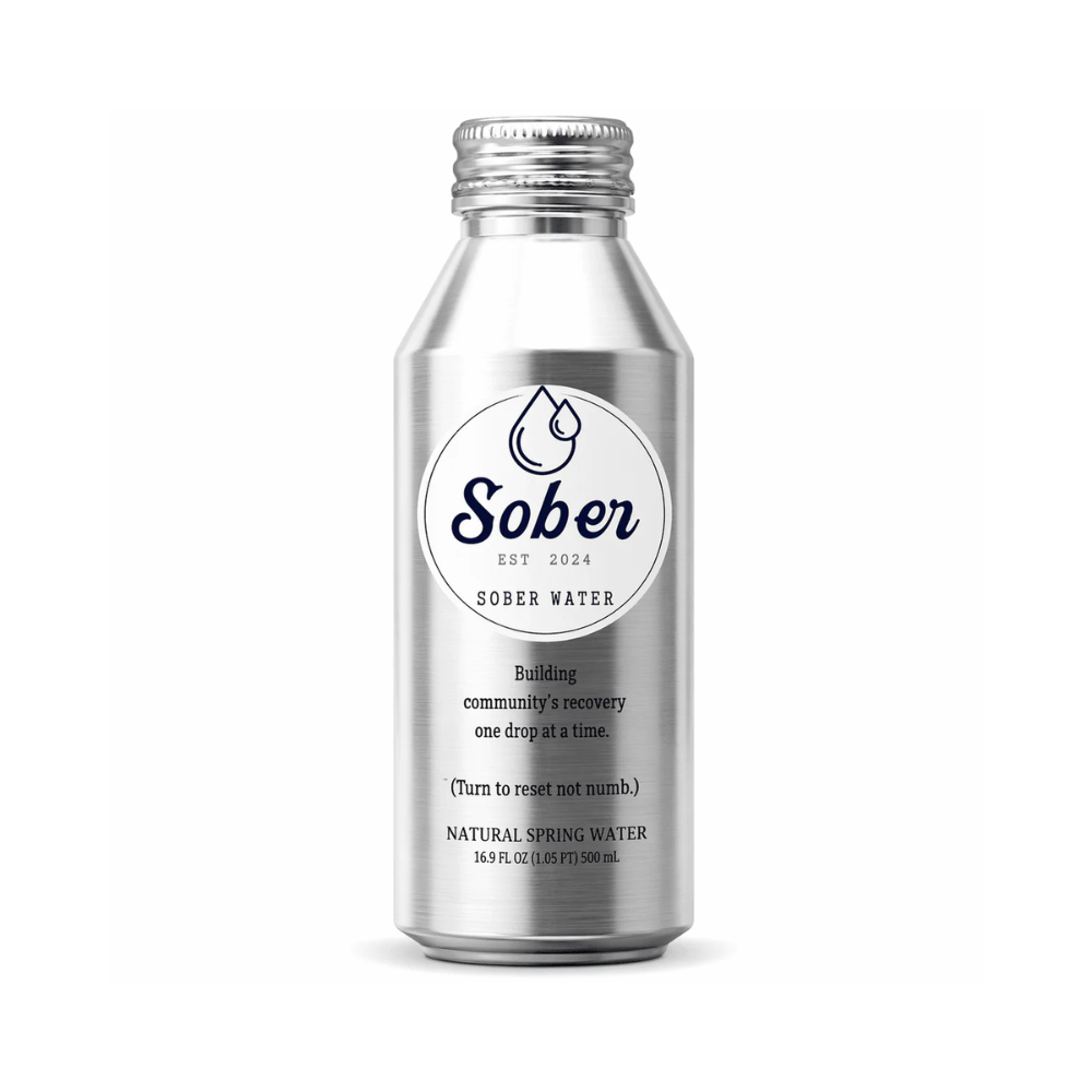 Sober Water Natural Spring Water – Aluminum Bottle Hydration