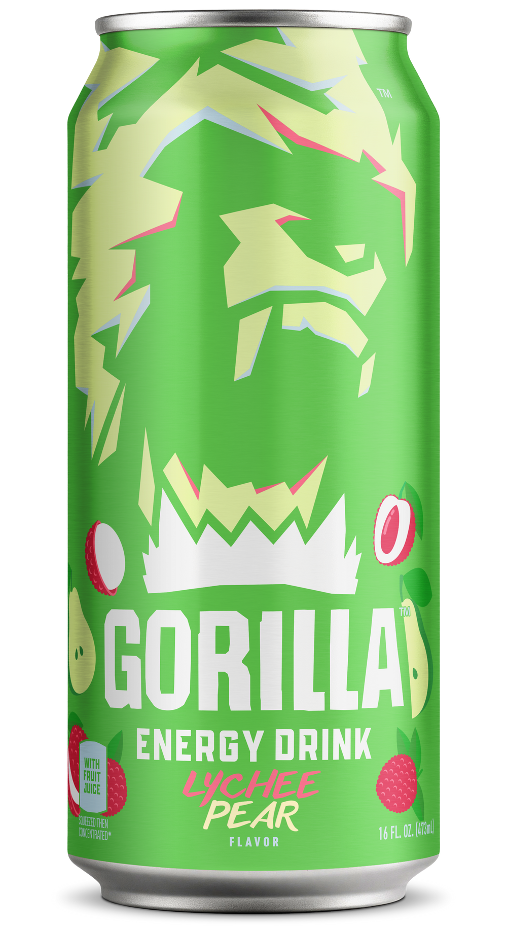 Gorilla Energy Drink Lychee Pear