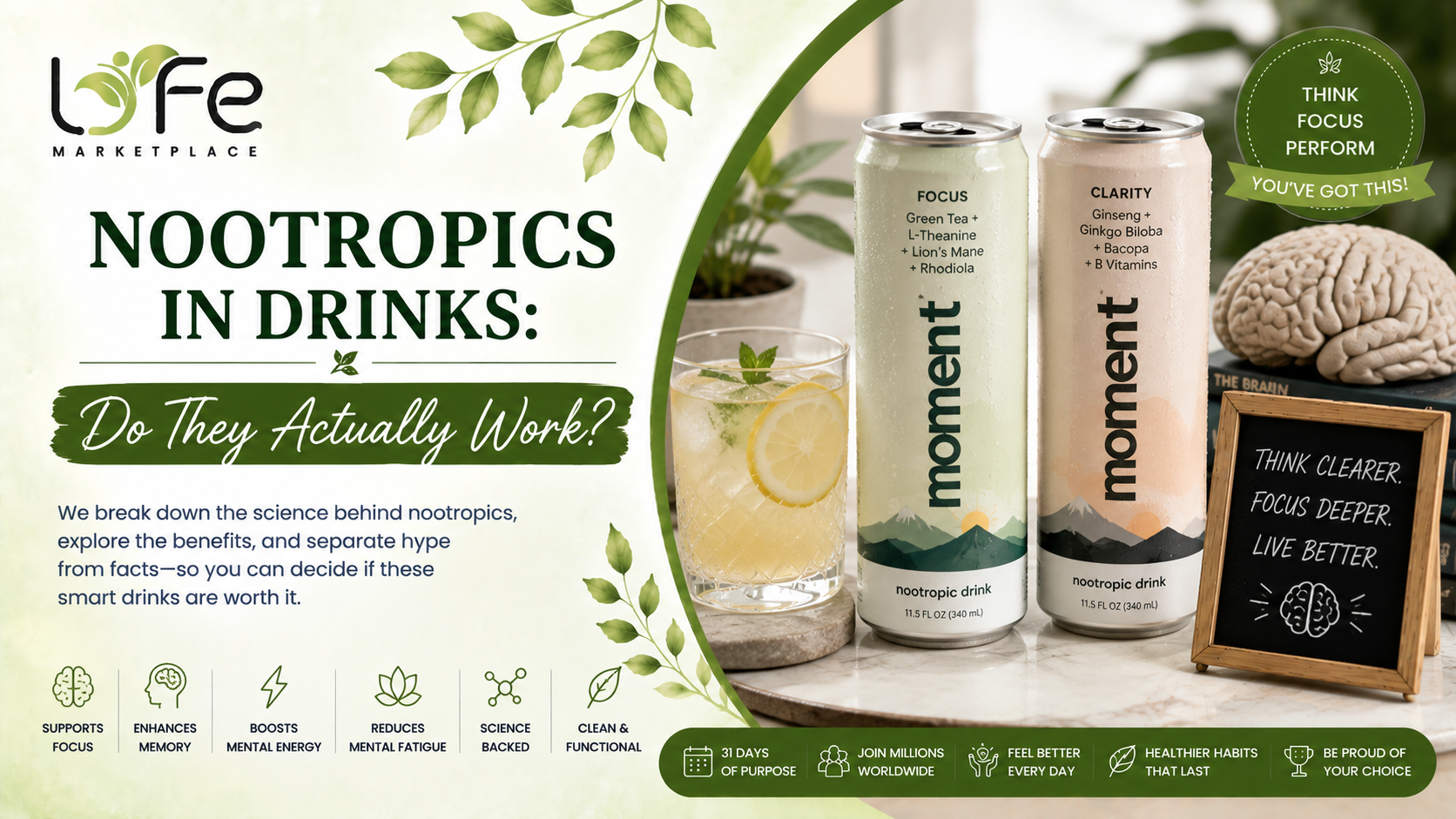 Nootropics in Drinks Do They Actually Work