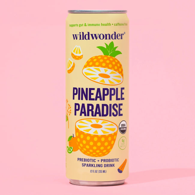 Pineapple Paradise Sparkling Prebiotic + Probiotic Drink Hover Image