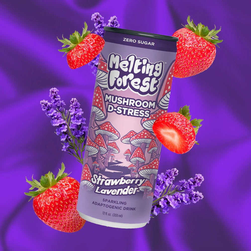 Melting Forest Strawberry Lavender Mushroom D-Stress Drink