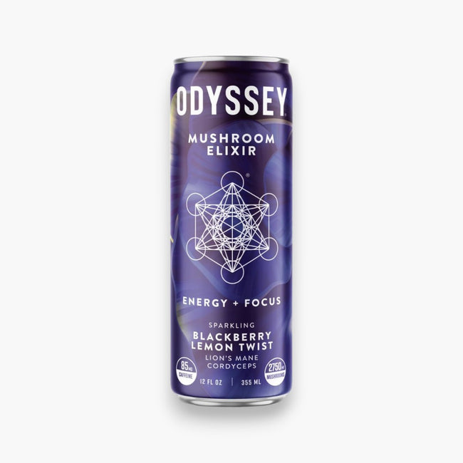 Odyssey Elixir Blackberry Lemon Twist Sparkling Mushroom Energy Drink Main Image
