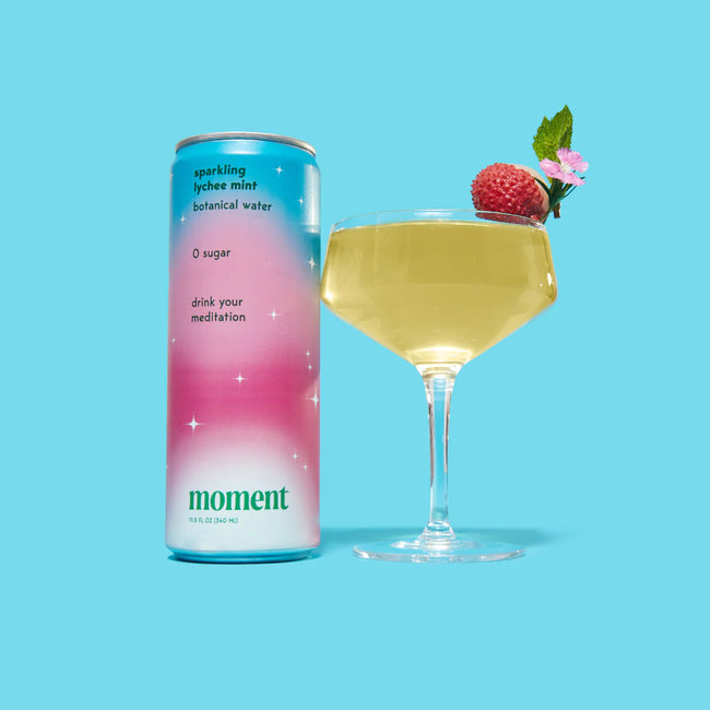 Moment Sparkling Lychee Mint Botanical Water Main Image