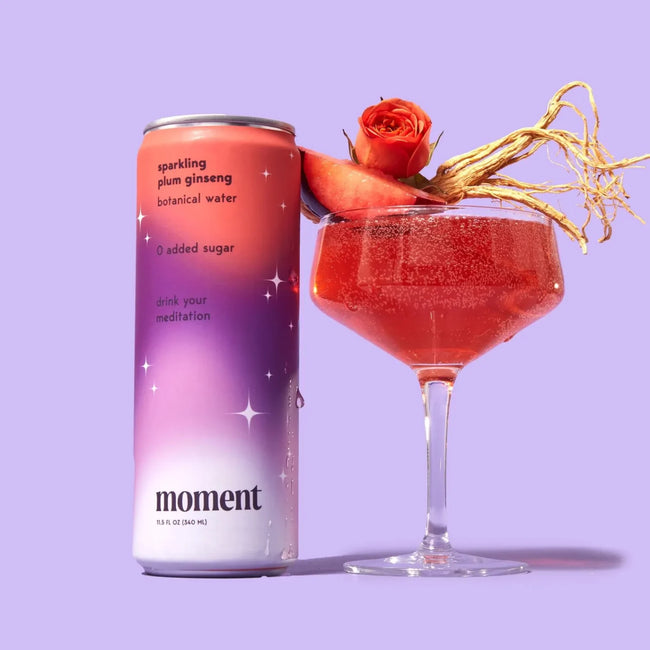 Moment Sparkling Plum Ginseng Botanical Water Main Image