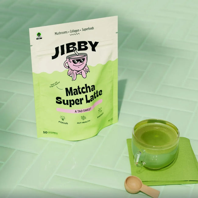 Jibby Matcha Super Latte - Ceremonial Grade Green Tea Main Image