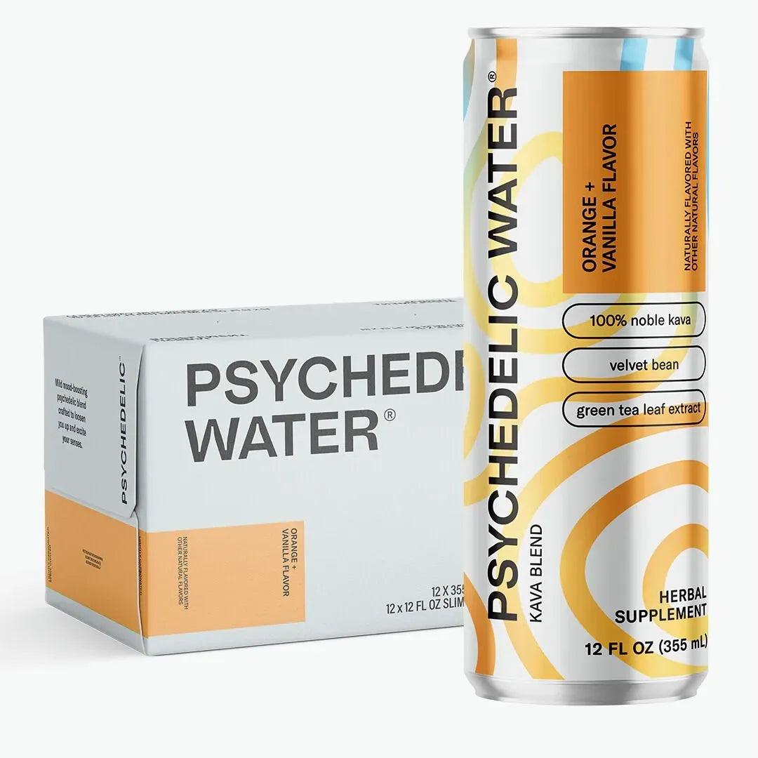 Orange + Vanilla Sparkling Kava Water