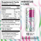Hibiscus + Lime Sparkling Kava Water