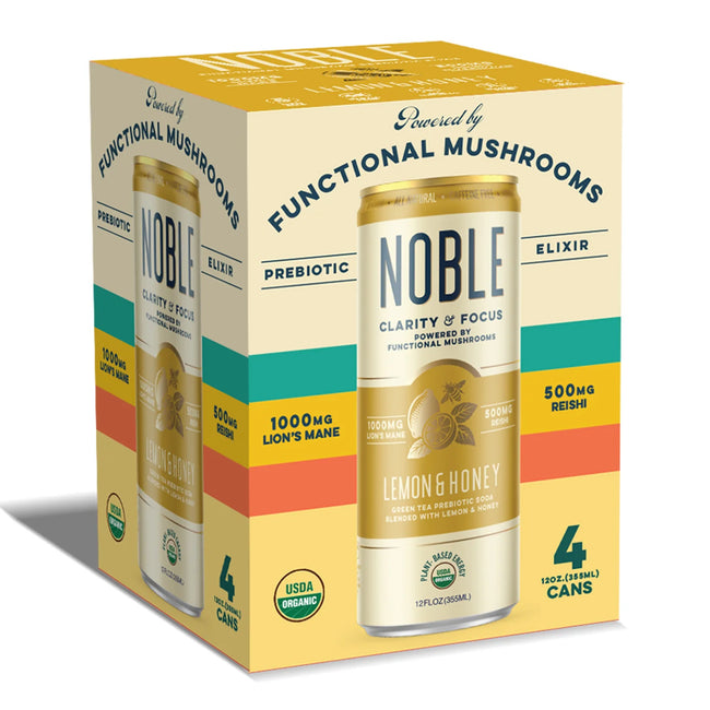 Noble Elixirs Lemon & Honey Functional Mushroom Elixir Drink Main Image