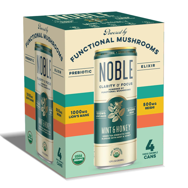Noble Elixirs Mint & Honey Functional Mushroom Elixir Drink Main Image