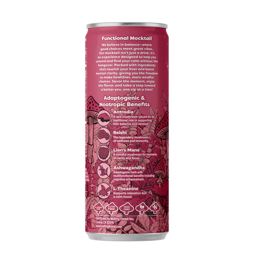 Melting Forest Hibiscus Rosé Mushroom Mocktail Drink Main Image