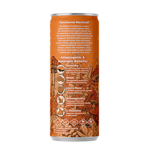 Melting Forest Aperol Spritz Mushroom Mocktail Drink Main Image