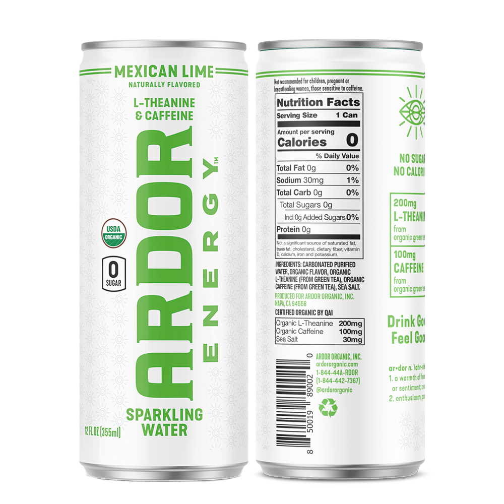 Crisp Mexican Lime sparkling energy water