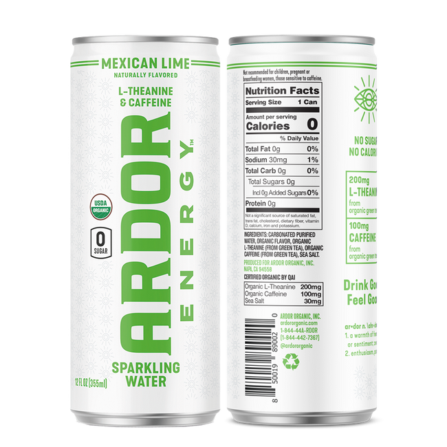 Crisp Mexican Lime sparkling energy water Hover Image