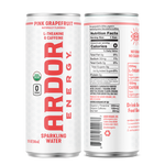 Ardor Pink Grapefruit Sparkling Energy Water