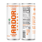 Ardor Tropical Mango Sparkling Energy Water