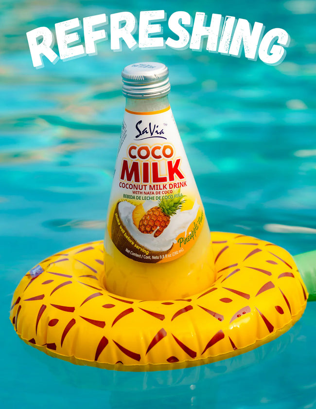 Savia Coconut Milk Drink with Pulp – Tropical Coconut Beverage Main Image