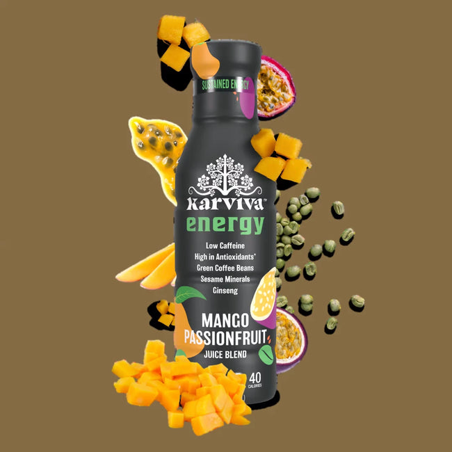 Karviva Energy - Mango & Passion Fruit 6 bottles Hover Image