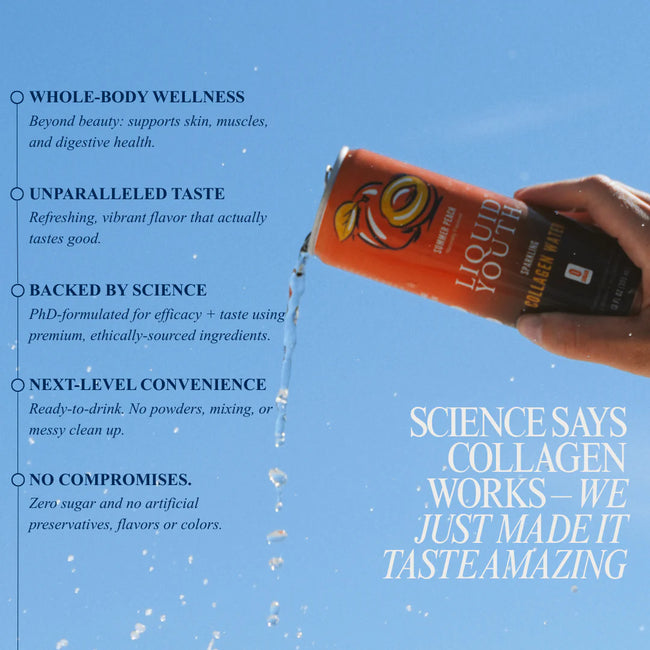 Liquid Youth Italian Blood Orange Sparkling Collagen Water Main Image