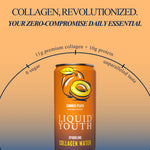 Liquid Youth Summer Peach Sparkling Collagen Water 1