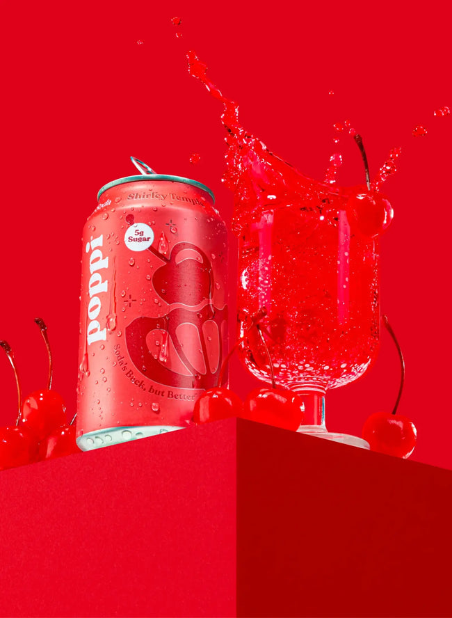 Poppi Shirley Temple Prebiotic Sparkling Soda Main Image