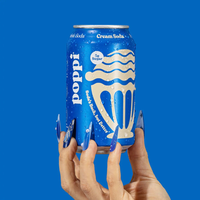 Poppi Cream Soda Prebiotic Sparkling Soda Main Image