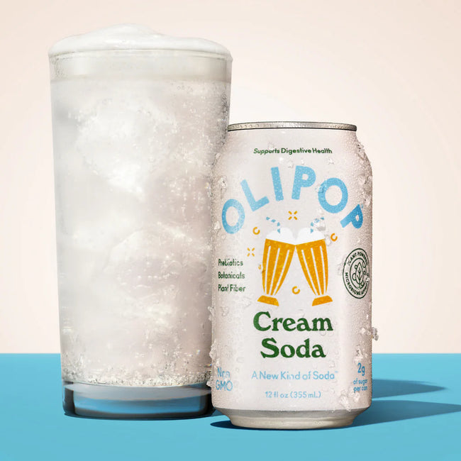 Olipop Cream Soda Sparkling Prebiotic Soda Main Image