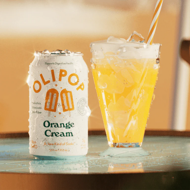 Olipop Orange Cream Sparkling Prebiotic Soda Main Image