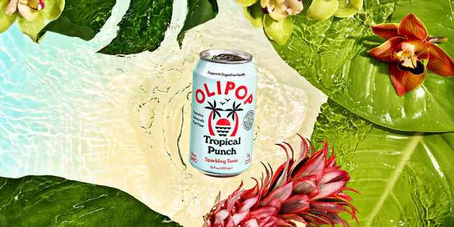 Olipop Tropical Punch Sparkling Prebiotic Soda Main Image