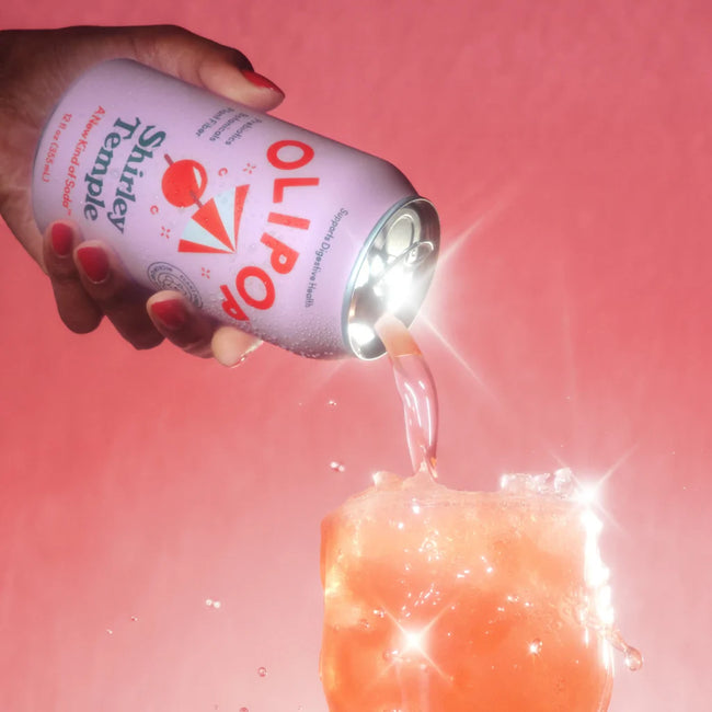 Olipop Shirley Temple Sparkling Prebiotic Soda Main Image