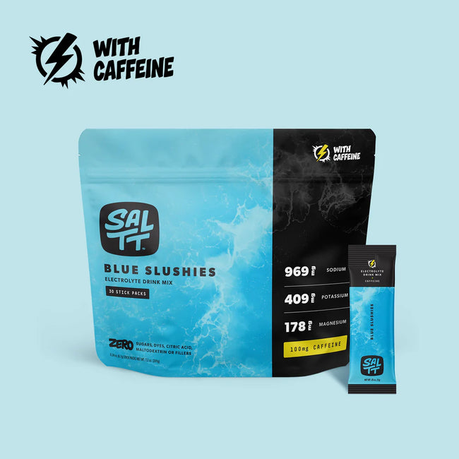 SALTT Blue Slushies + Caffeine Electrolyte Powder Drink Mix Hover Image