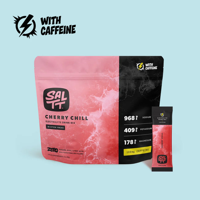 SALTT Cherry Chill + Caffeine Electrolyte Powder Drink Mix Hover Image