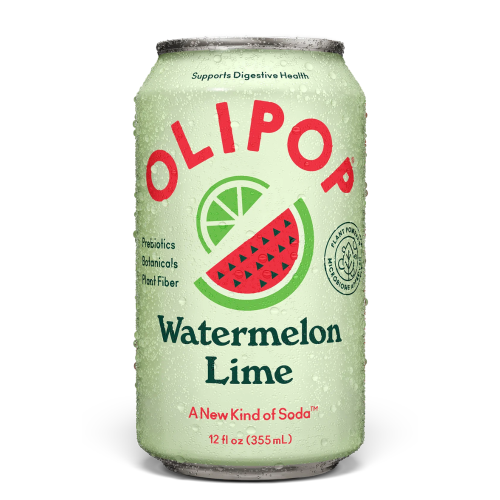 Olipop Watermelon Lime Sparkling Prebiotic Soda