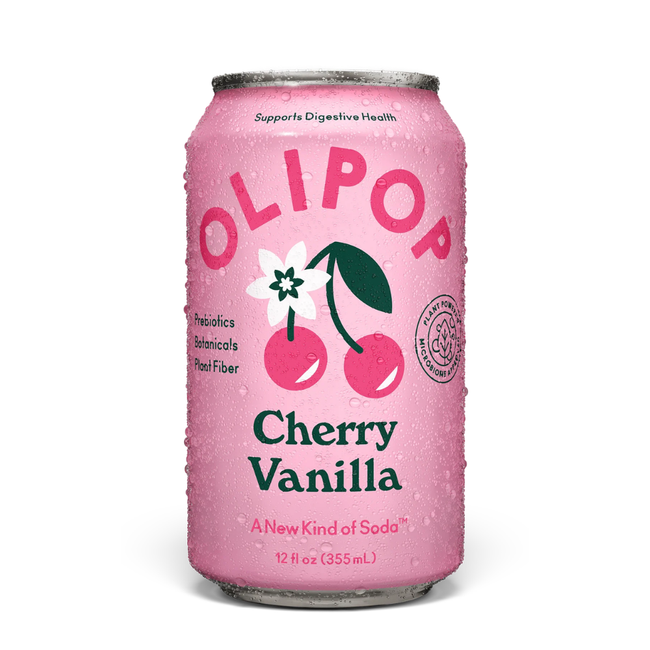 Olipop Cherry Vanilla Sparkling Prebiotic Soda Hover Image