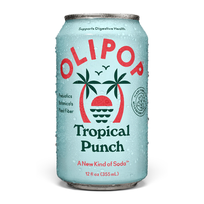 Olipop Tropical Punch Sparkling Prebiotic Soda Hover Image