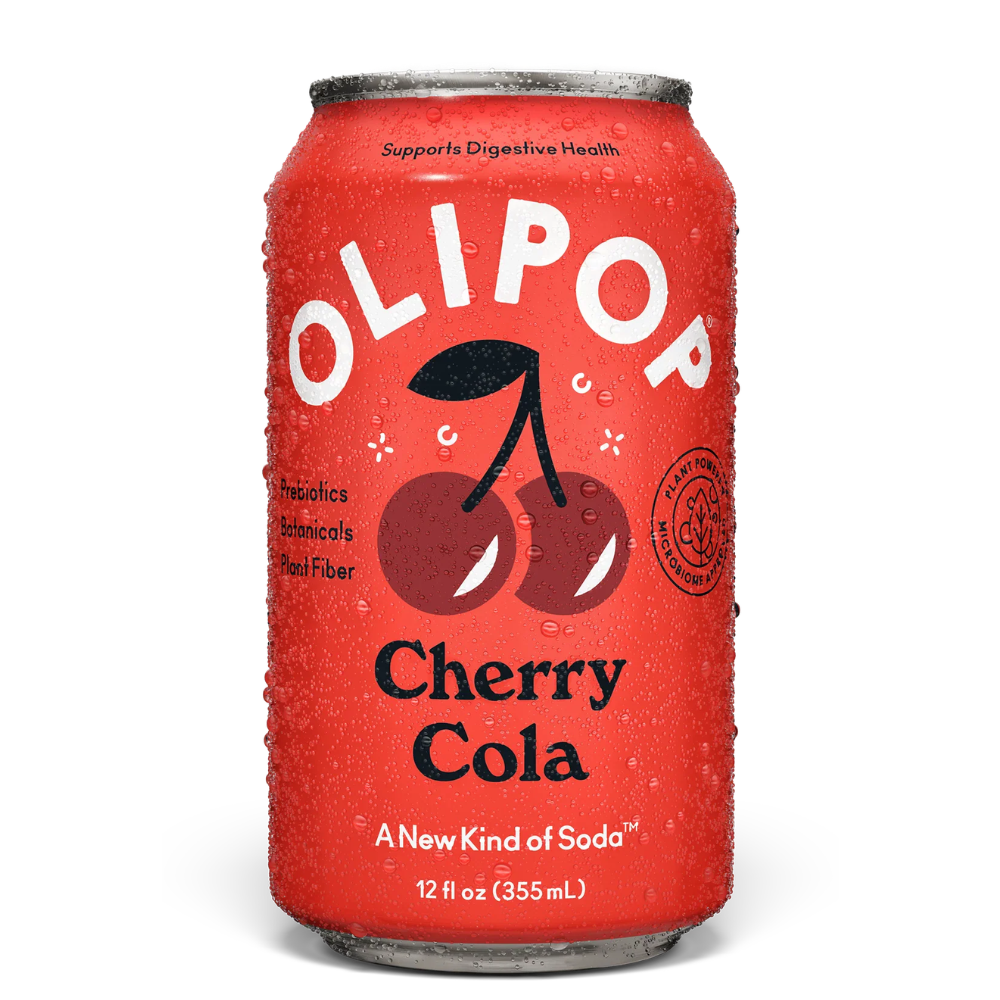 Olipop Cherry Cola Sparkling Prebiotic Soda