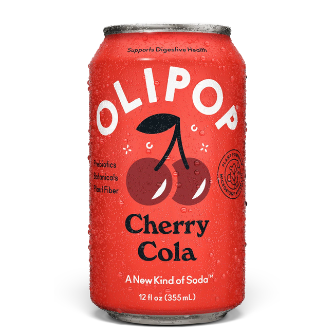 Olipop Cherry Cola Sparkling Prebiotic Soda Hover Image