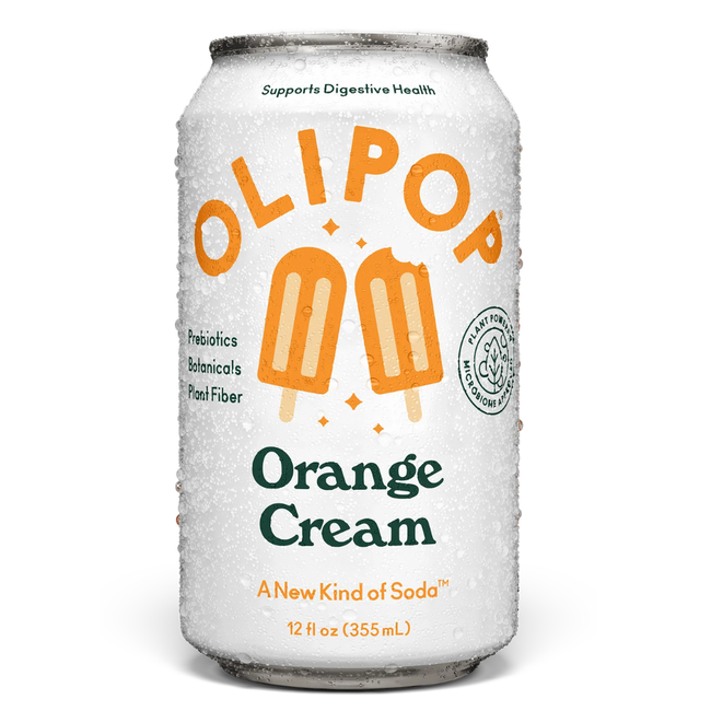 Olipop Orange Cream Sparkling Prebiotic Soda Hover Image