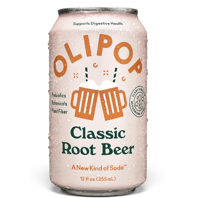 Olipop Classic Root Beer Sparkling Prebiotic Soda Hover Image