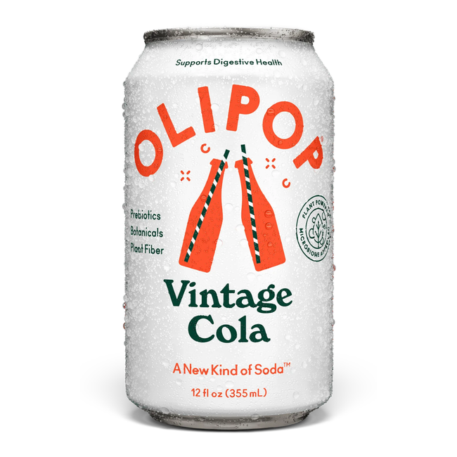 Olipop Vintage Cola Sparkling Prebiotic Soda Hover Image