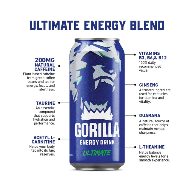 Gorilla Energy Drink Ultimate Energy Main Image