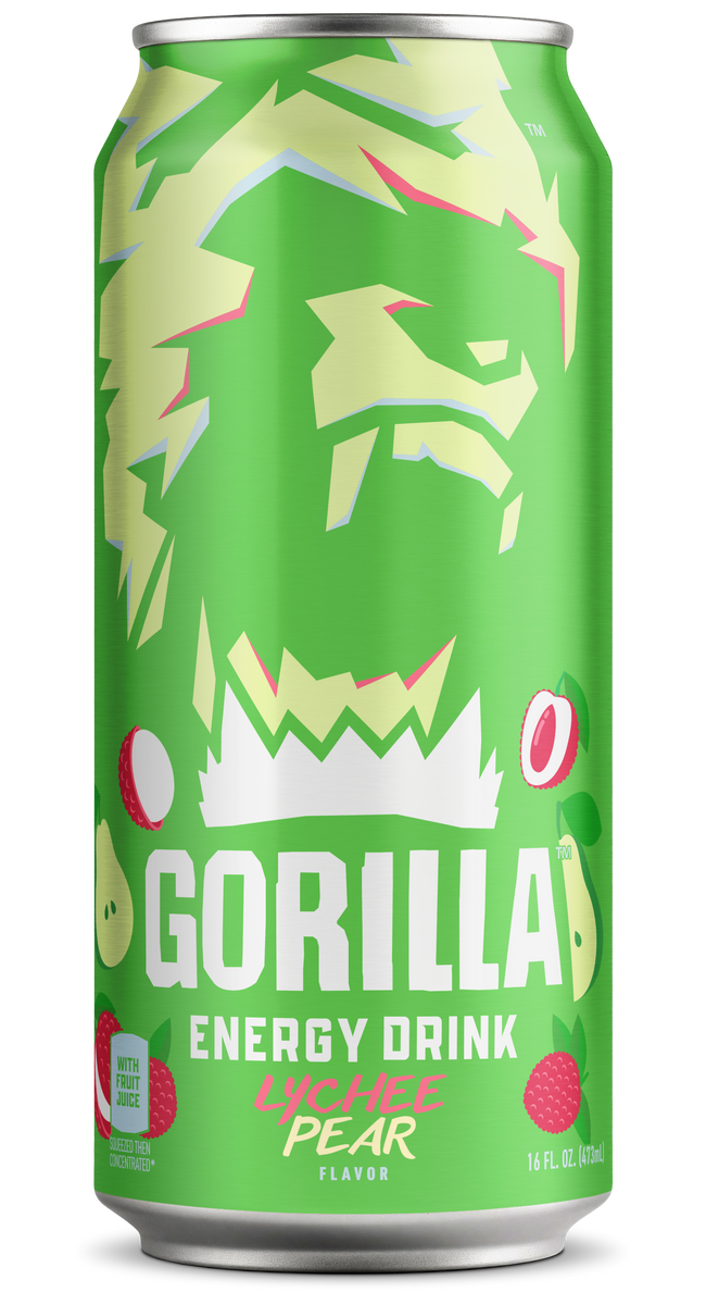 Gorilla Energy Drink Lychee Pear Hover Image