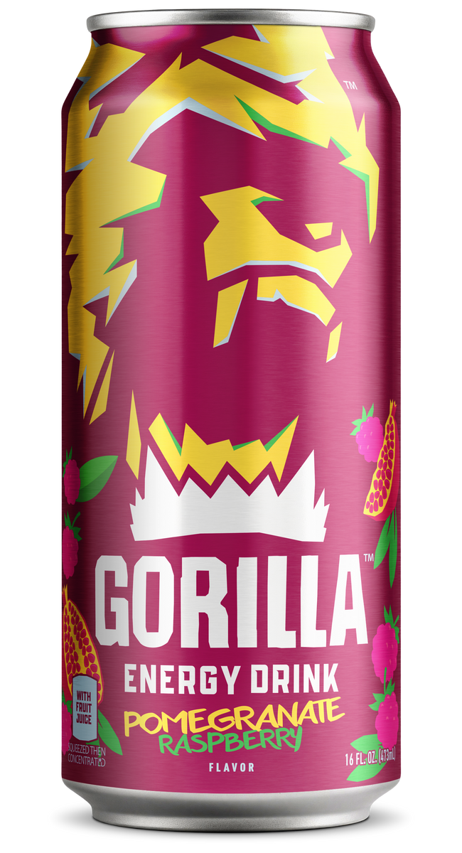 Gorilla Energy Drink Pomegranate Raspberry Hover Image