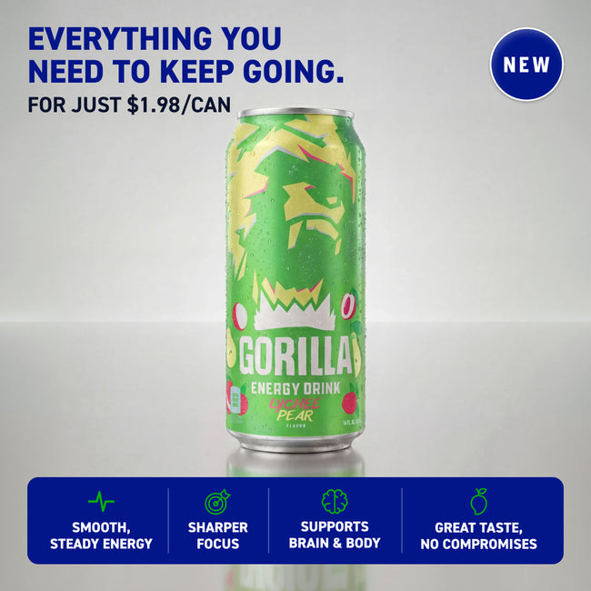 Gorilla Energy Drink Lychee Pear Main Image