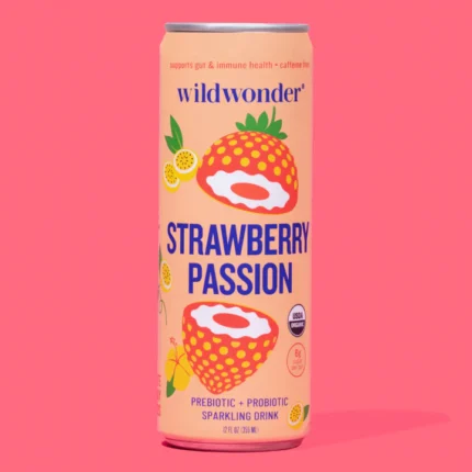 Strawberry Passion Sparkling Prebiotic + Probiotic Drink