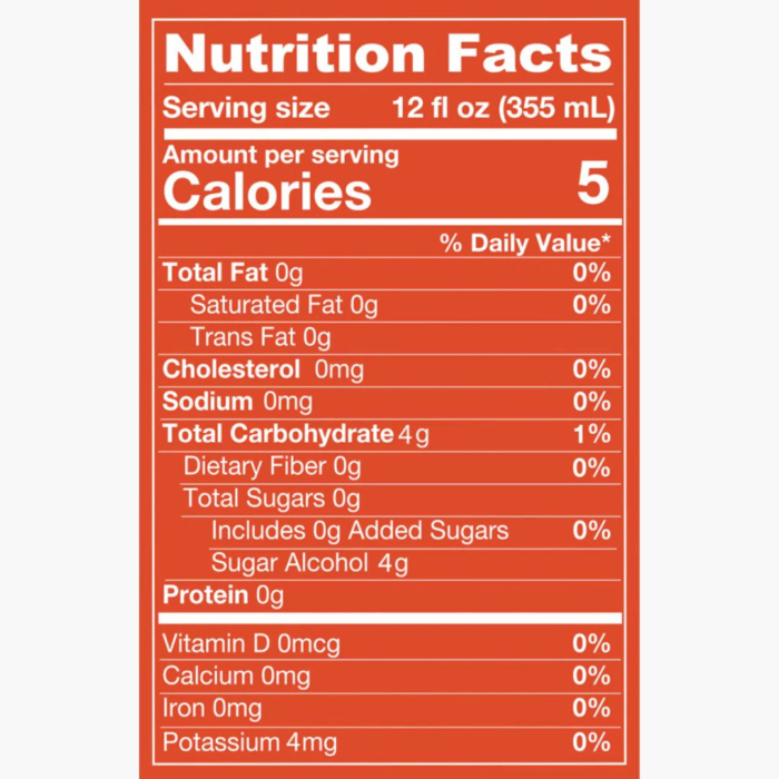 Mushroom Sparkling Water – Energy Orange Cream