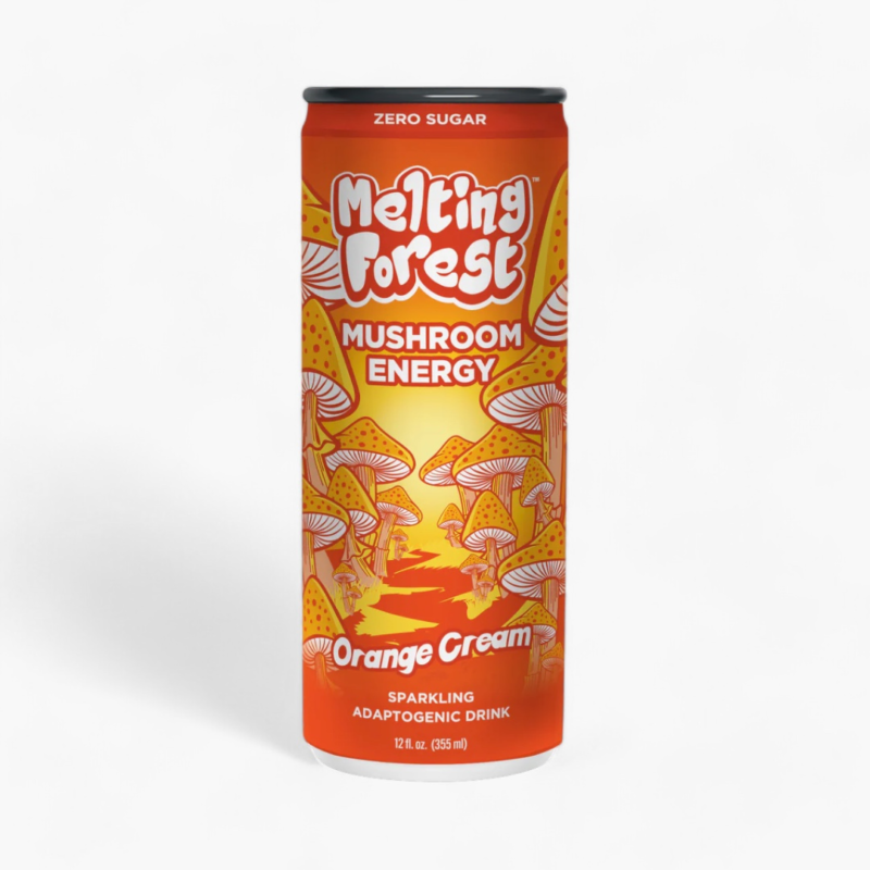 Mushroom Sparkling Water – Energy Orange Cream