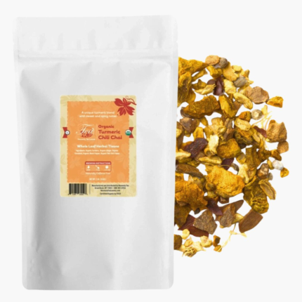 Organic Turmeric Chili Chai (Golden Milk), Bulk Loose Leaf Herbal Tea, 16 Oz.