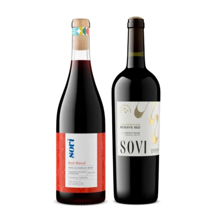 Sovi Non-Alcoholic Red Wine Bottles