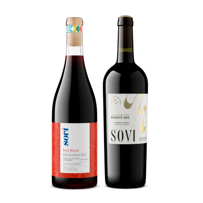 Sovi Non-Alcoholic Red Wine Bottles